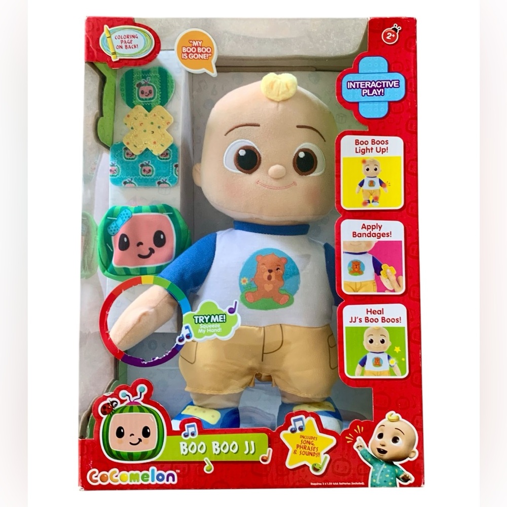 Cocomelon - Boo Boo JJ - Interactive Doll Plush NEW